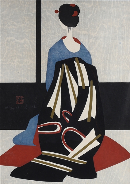 Woodblock print by Kiyoshi Saito