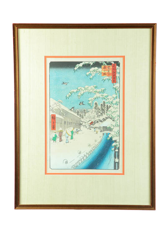 WOODBLOCK PRINT.  Japan  late