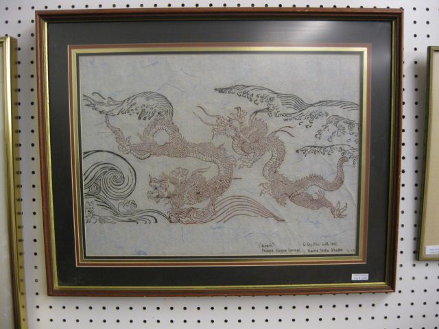 Woodblock Print of Dragon Drukpa