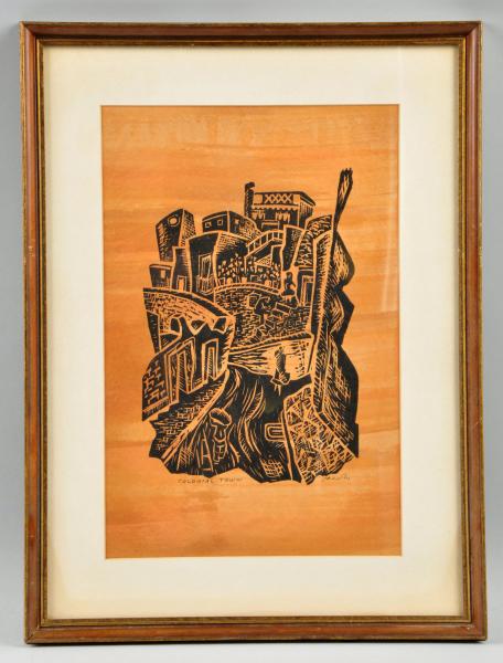 Woodblock Print on Paper titled