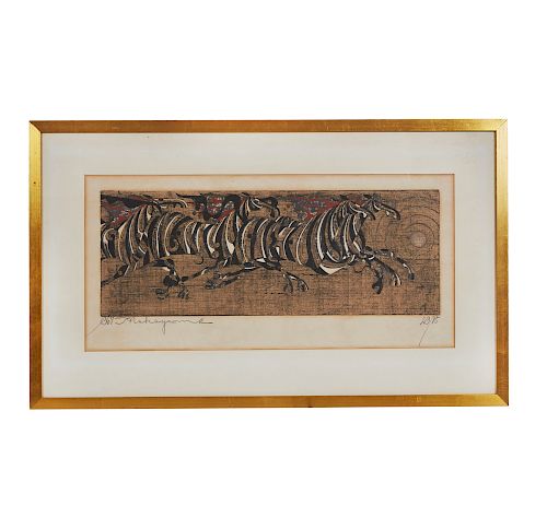 WOODBLOCK PRINT, TADASHI NAKAYAMA