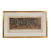 WOODBLOCK PRINT, TADASHI NAKAY