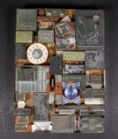 WOODBLOCK STAMP AND CLOCK SCUL