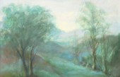 WOODED LANDSCAPE PAINTING<br>F