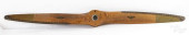 WOODEN AIRPLANE PROPELLER, EAR