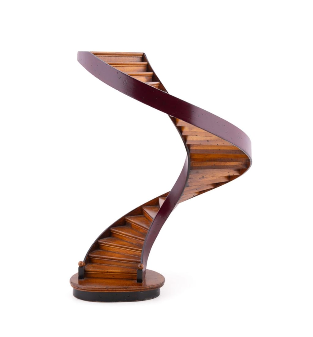 WOODEN ARCHITECTURAL MODEL OF A