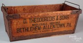 WOODEN BANANA BOX, CA. 1900Woo