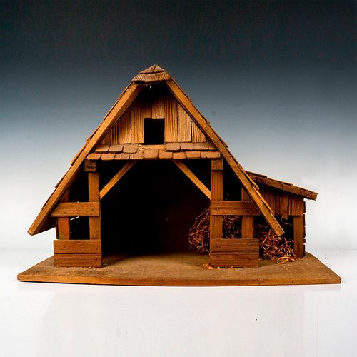 WOODEN BARN FOR NATIVITY DIORAMA