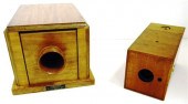 Wooden box camera with brass d
