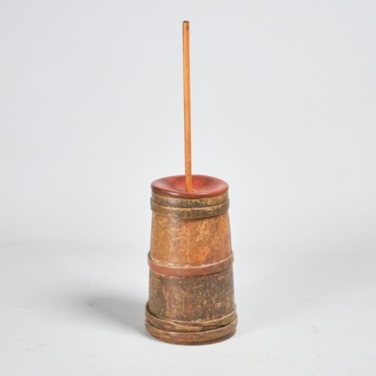 WOODEN BUTTER CHURNA wooden