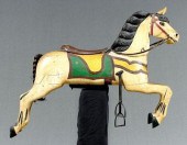 Wooden carousel horse, carved