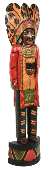 WOODEN CIGAR STORE NATIVE AMER