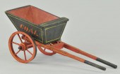 WOODEN COAL WAGON Early black