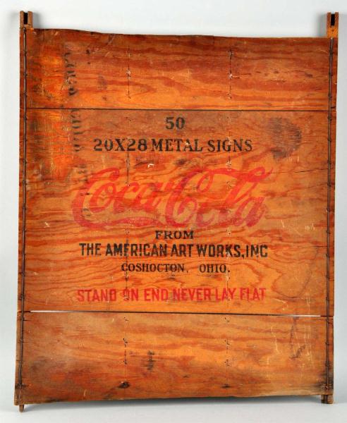Wooden Coca-Cola Crate Fragment. 