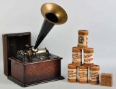 Wooden Edison Gramophone with