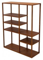 WOODEN ETAGERE BOOKCASE Wooden
