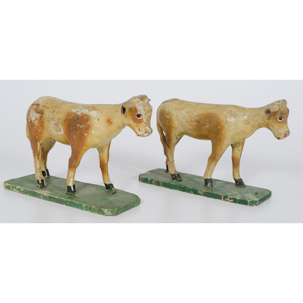 Wooden Folf Art Toy Cows German