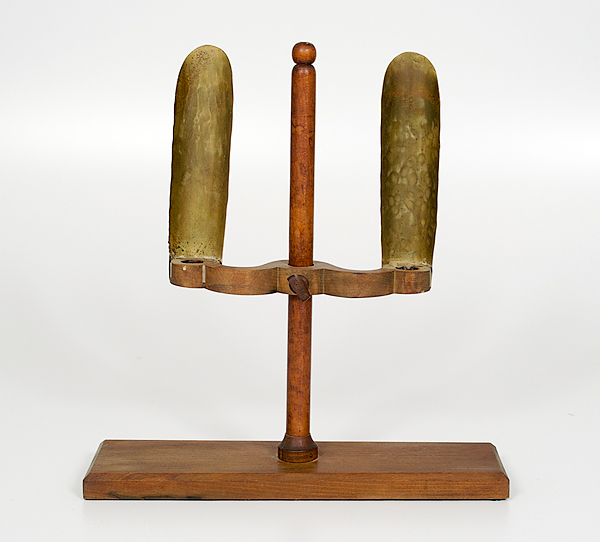 Wooden Folk Art Candle Holder An