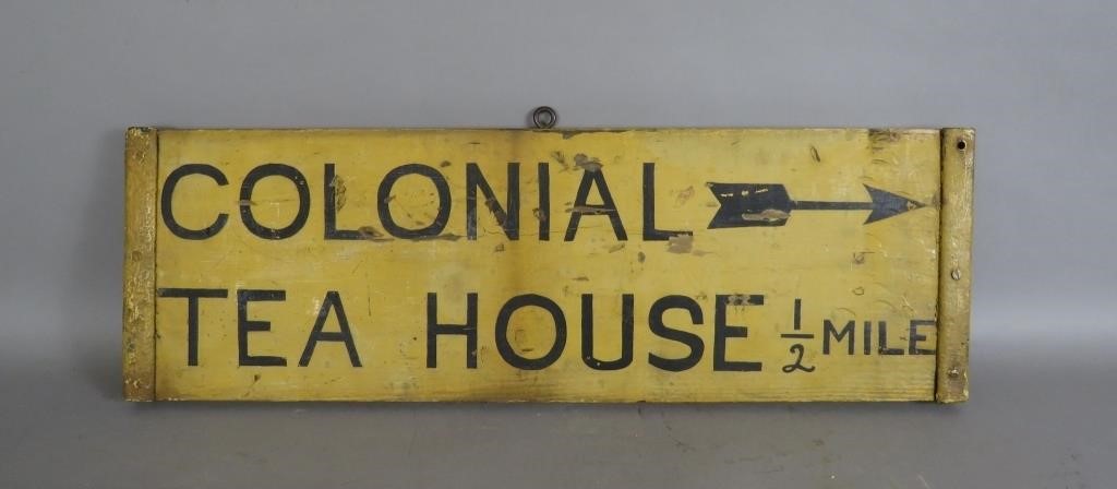 WOODEN FRAMED TWO-SIDED "TEA HOUSE"