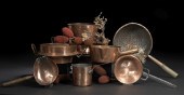 Wooden-Handled Copper Sieve,