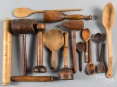 WOODEN IMPLEMENTS, TO INCLUDE