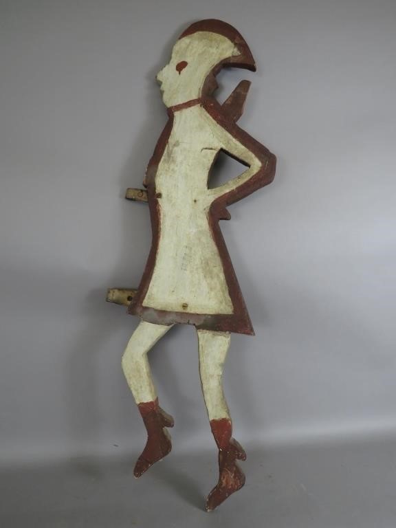 WOODEN INDIAN WEATHERVANEca.