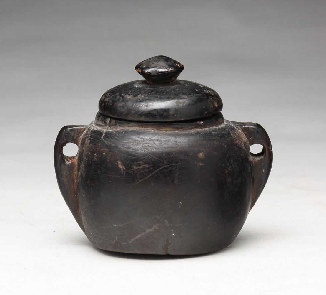 WOODEN LIDDED SUGAR. American or