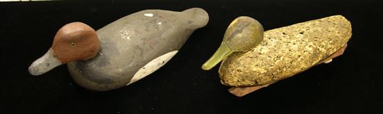 Wooden Mallard duck decoy; along