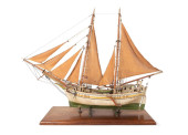 WOODEN MODEL OF A MARKAB OR LE