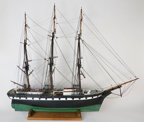 WOODEN MODEL OF THE CLIPPER SHIP