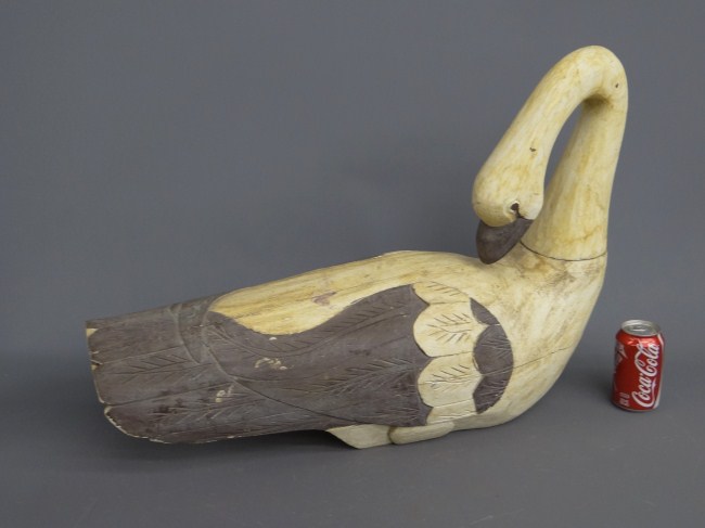 Wooden polychrome painted folk