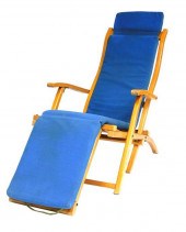 WOODEN RECLINING DECK CHAIR WI