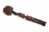 WOODEN RUYI SCEPTRE - 19th c o