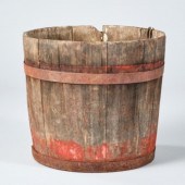 WOODEN SAP BUCKETA wooden sap