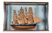 WOODEN SHIP MODEL OF THE CLIPP