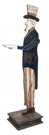 WOODEN SILHOUETTE FIGURE OF UN