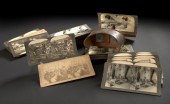 Wooden Stereoscope and a Colle