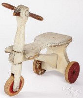 WOODEN SWAN RIDE-ON TOYWooden