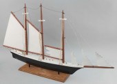 WOODEN THREE-MASTED SHIP WEATH