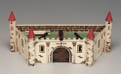 Wooden toy castle, wood and
