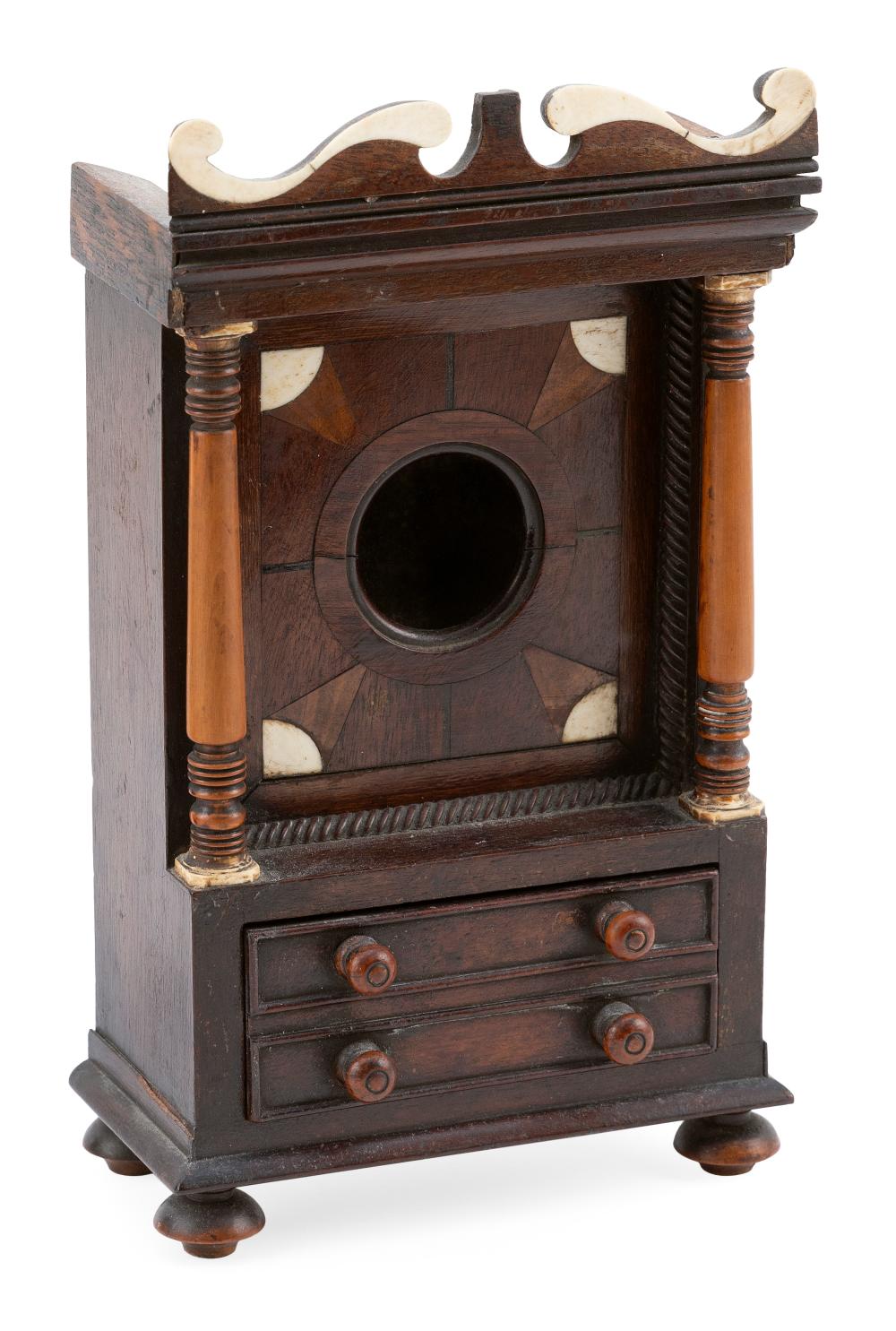 WOODEN WATCH TOWER WITH BONE