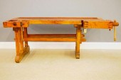WOODEN WORKBENCHA turn of the