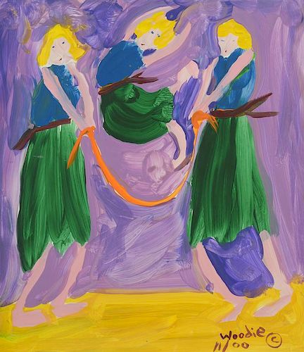 WOODIE LONG PAINTING, JUMP