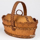 WOODLAND INDIAN BIRCH BARK HAN