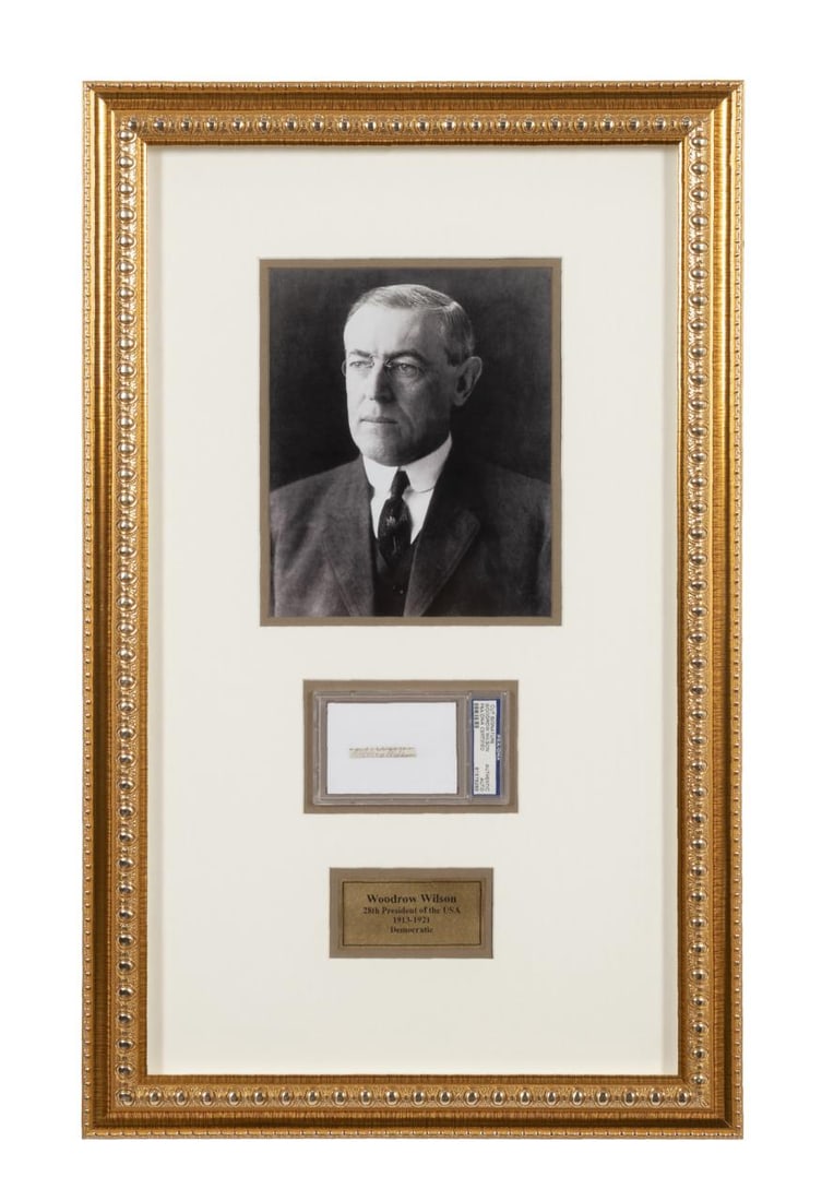 WOODROW WILSON SIGNED DOCUMENT