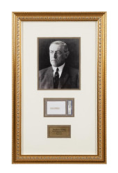 WOODROW WILSON SIGNED DOCUMENT