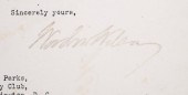 WOODROW WILSON, TLS AS PRESIDE