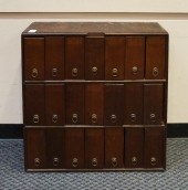 WOODRUFF'S WALNUT 21-DRAWER FI