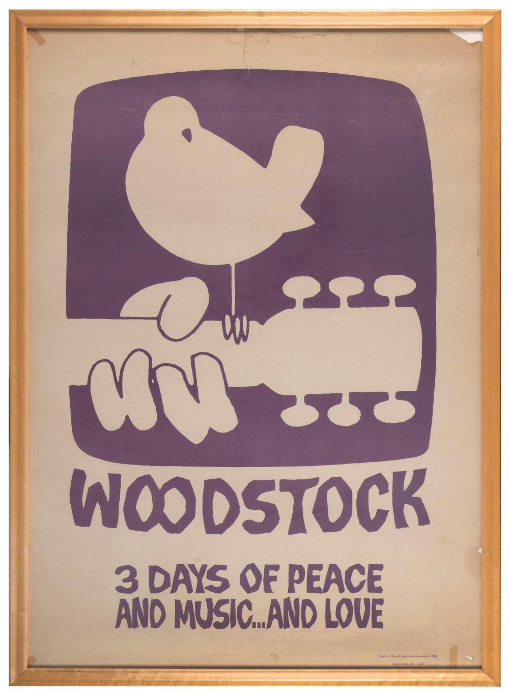 "WOODSTOCK, 3 DAYS OF PEACE AND