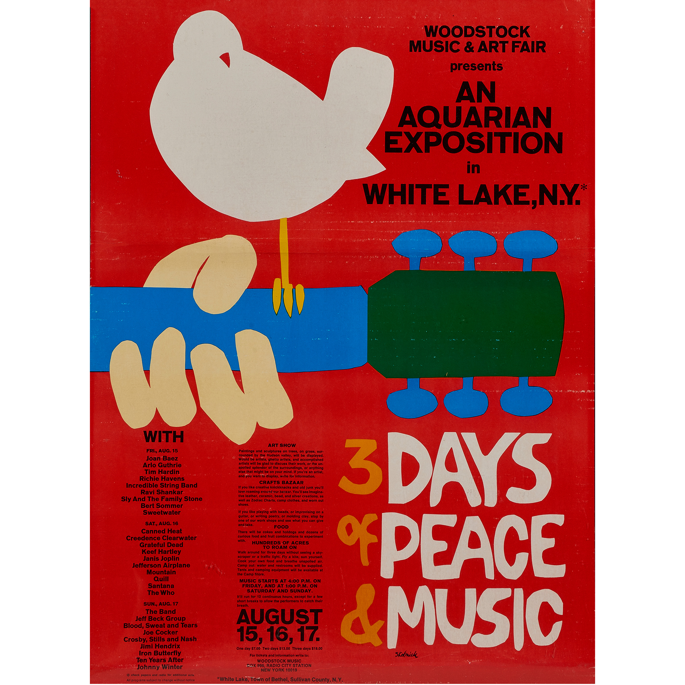 WOODSTOCK POSTER, AFTER ARNOLD